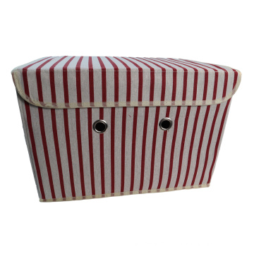 Cotton Fabric Cube Storage Bin